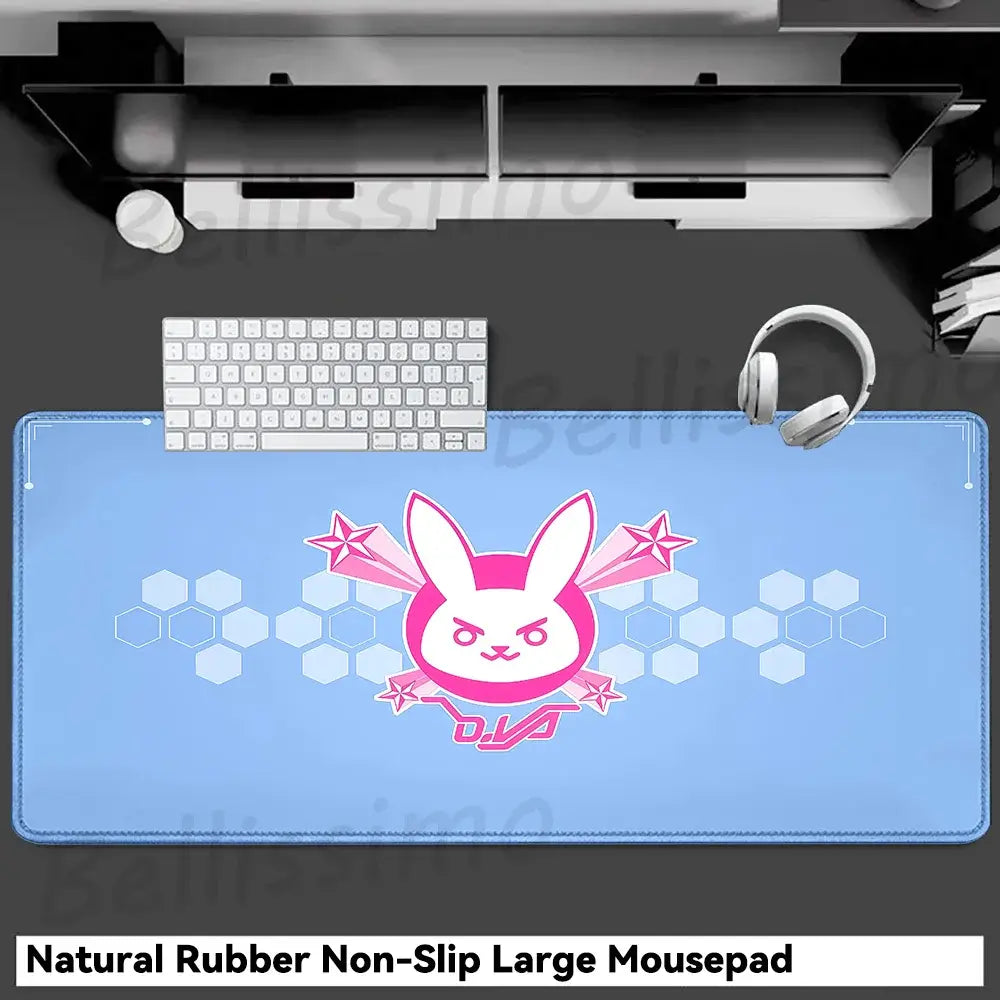 Gaming Accessories O-Overwatch D-D.va Mouse Pad Large Keyboard Mousepad Pc Cabinet Deskmat Xxl Extended Mats Gamer Mausepad