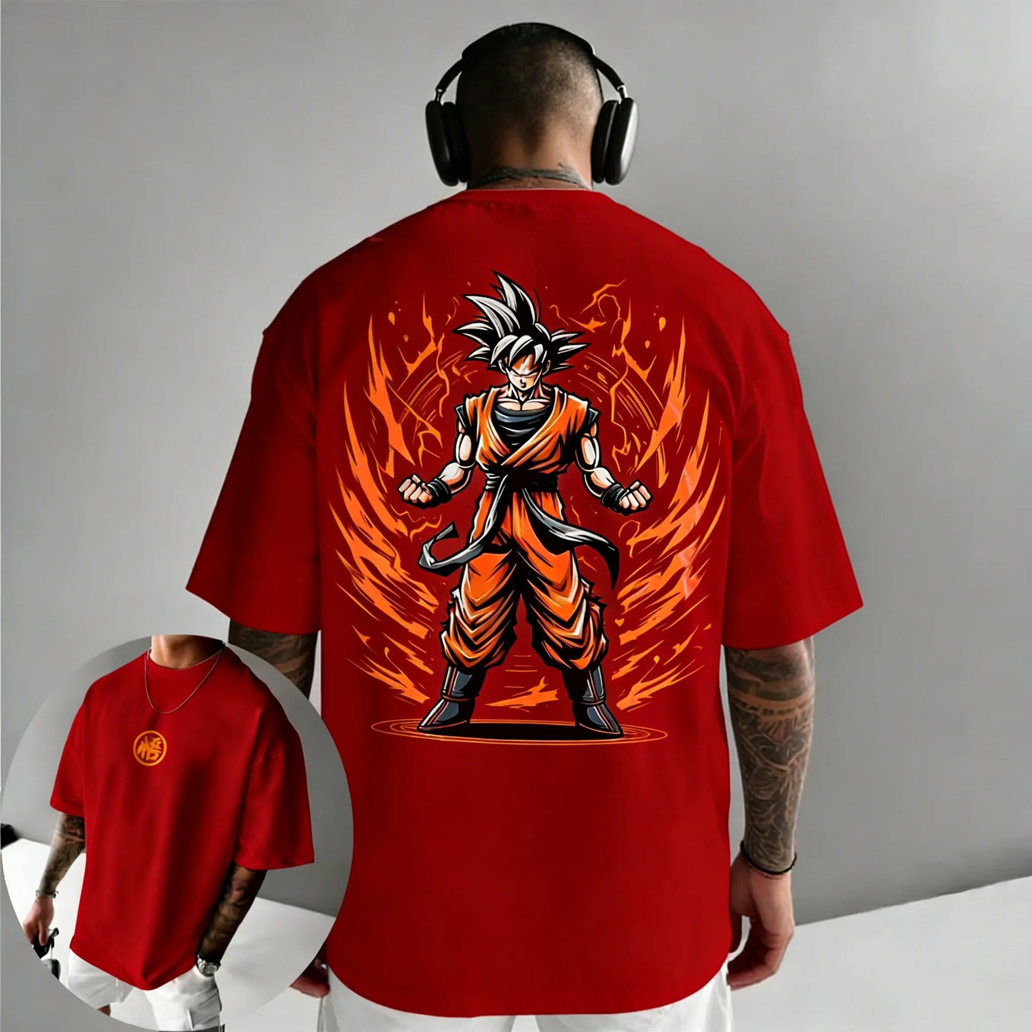 Dragon Ball Anime Goku Printed Cotton T-shirt 2026 Harajuku Men and Women Summer New Large Loose Casual Short Sleeve Top