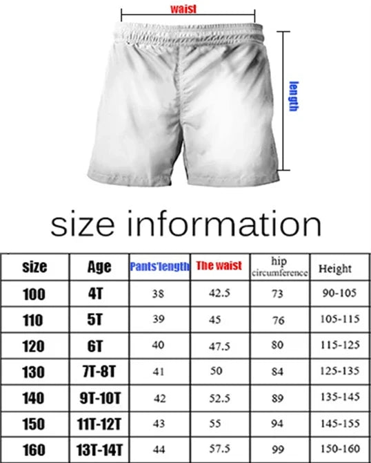 Sonic Kids Soft Cotton Summer Shorts with Prints, Casual Style, Durable and Cozy, Perfect for Daily Wear, Travel and Outdoor Fun