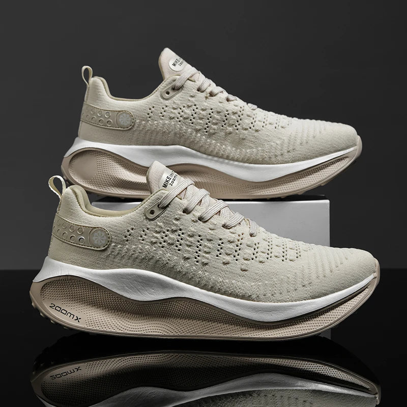 Nowe męskie buty do biegania, sportowe i casualowe, luksusowe obuwie w stylu fashion, lekkie i oddychające sneakersy do joggingu oraz komfortowego chodzenia