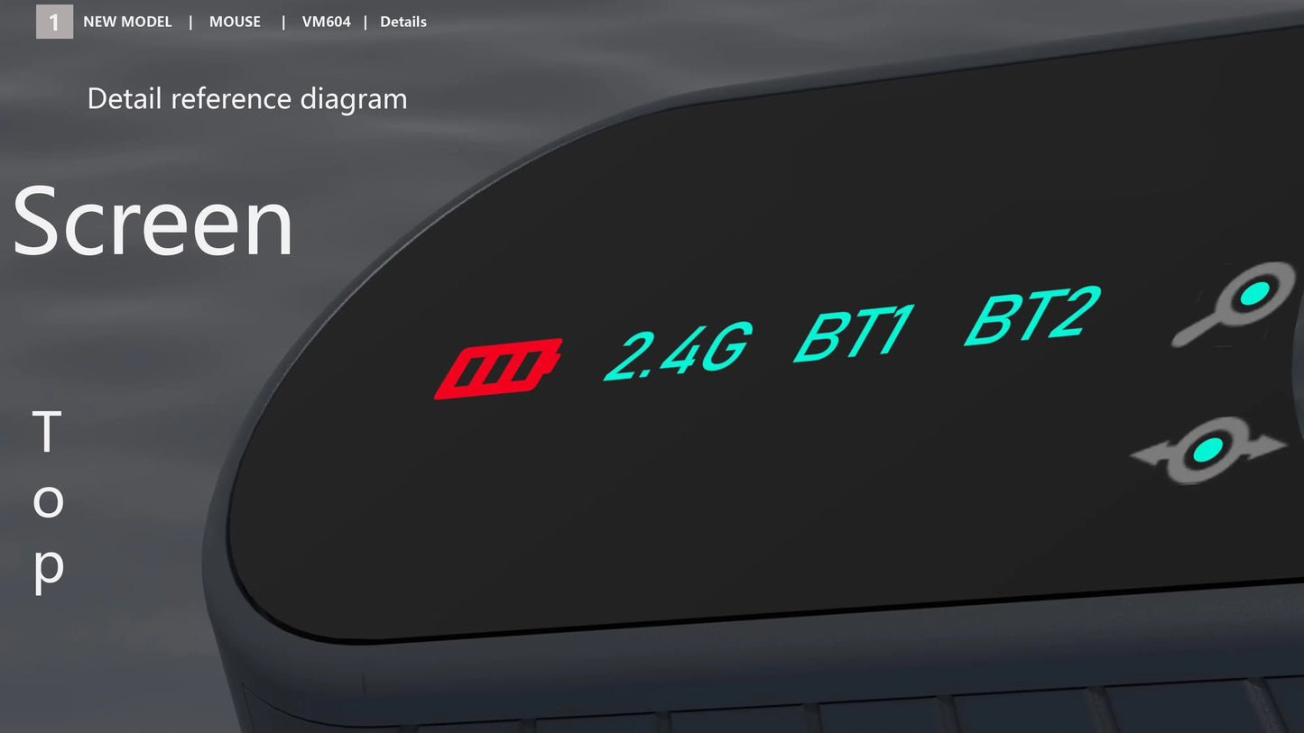 Ergonomikus 2.4GHz-es vezeték nélküli BT RGB egér, kettős módú, laptophoz, asztali géphez, irodai használatra, halk vezeték nélküli vertikális gaming egér