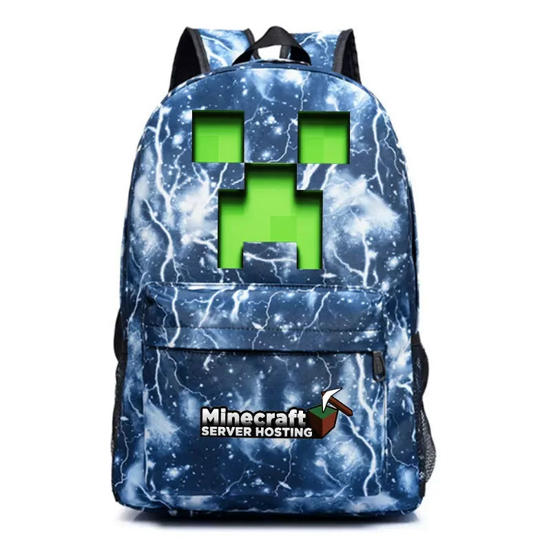 Minecraft Enderman Creeper Graphic Printed Backpack Large Capacity Lightweight Fashion Casual For Daily Travel Outdoor Leisure