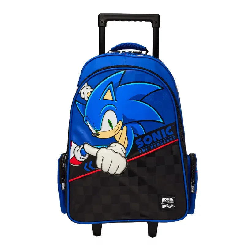 NEW High-quality Original Blue Boy Sonic Children's Backpack Cartoon Stress-relief Bag Hedgehog Anime Stationery Student Gift