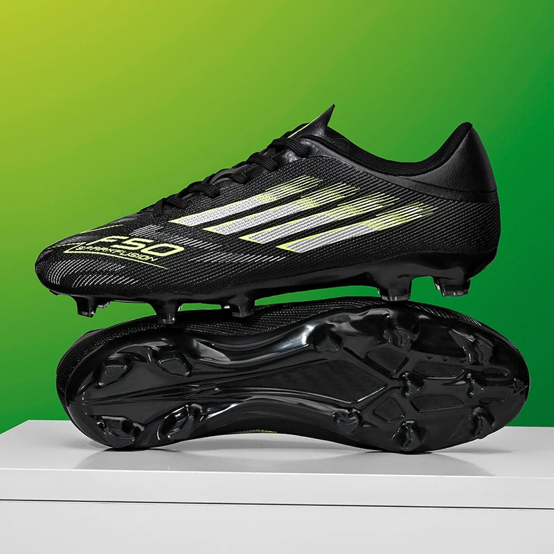 New Men's Professional Football Boots, Boys' Soccer Shoes, Sports Shoes TF/FG Match Sneakers, Ankle Support, Non-Slip, Comfortable, Unisex