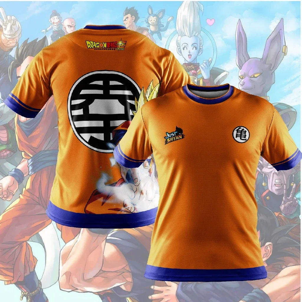Men's T-shirts Dragon Ball Z T-shirt Boys Clothes Children's Clothing Summer Short Sleeve Kids Cartoon Tee Tops Baby Boy T Shirt