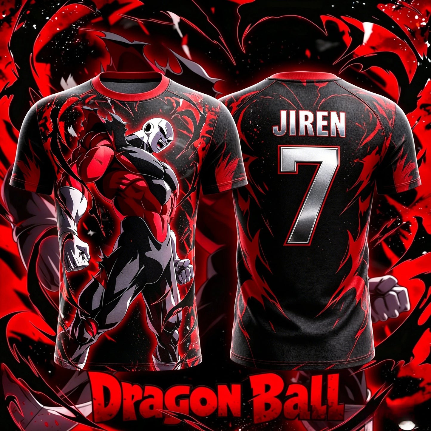 Dragon Ball 2026 Summer New NO.10/7 Jiren Anime T-Shirt Adult Men's 3D Printed Football Jersey T-Shirt Kids Special Jersey Y2k