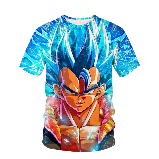 2026 Summer Dragon Ball T Shirt Kids Tops Tee Anime Figures Son Goku Super Saiyan T-shirt Boys Children Clothes Short Sleeve Y2k