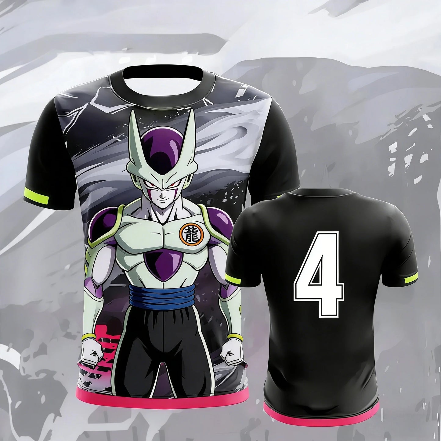 Vintage Dragon Ball Goku Ink Wash Pink Brush 3D Print T-Shirt 2026 Summer Unisex Oversized Y2K Retro Anime Streetwear Top