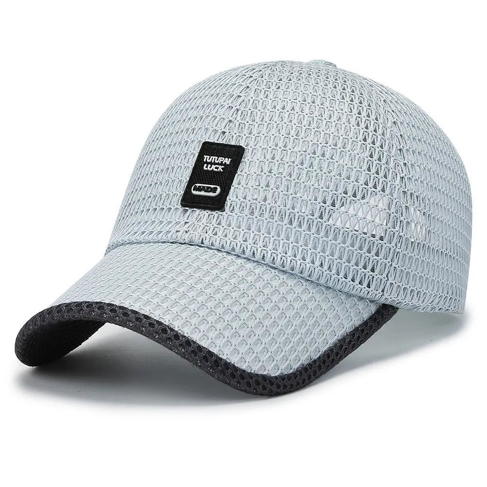 Summer Mesh Cap Baseball Breathable Outdoor Adjustable Snapback Hiking Fishing Cap Women Men Cool Casual Sport Cycling Cap