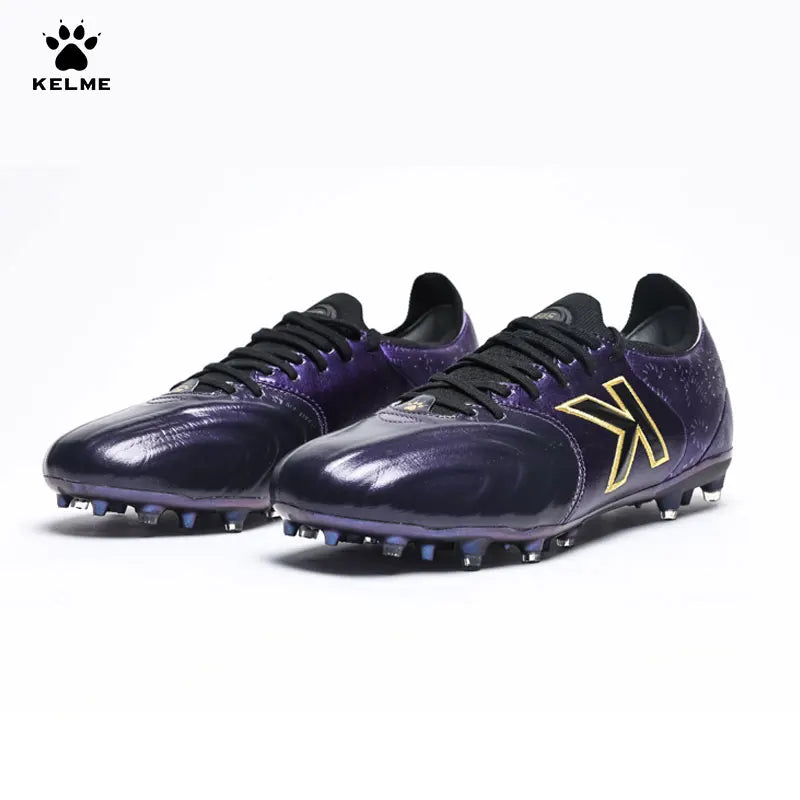 Scarpe da calcio professionali Kelme in pelle di canguro MG, scarpe sportive da match per esterno antiscivolo