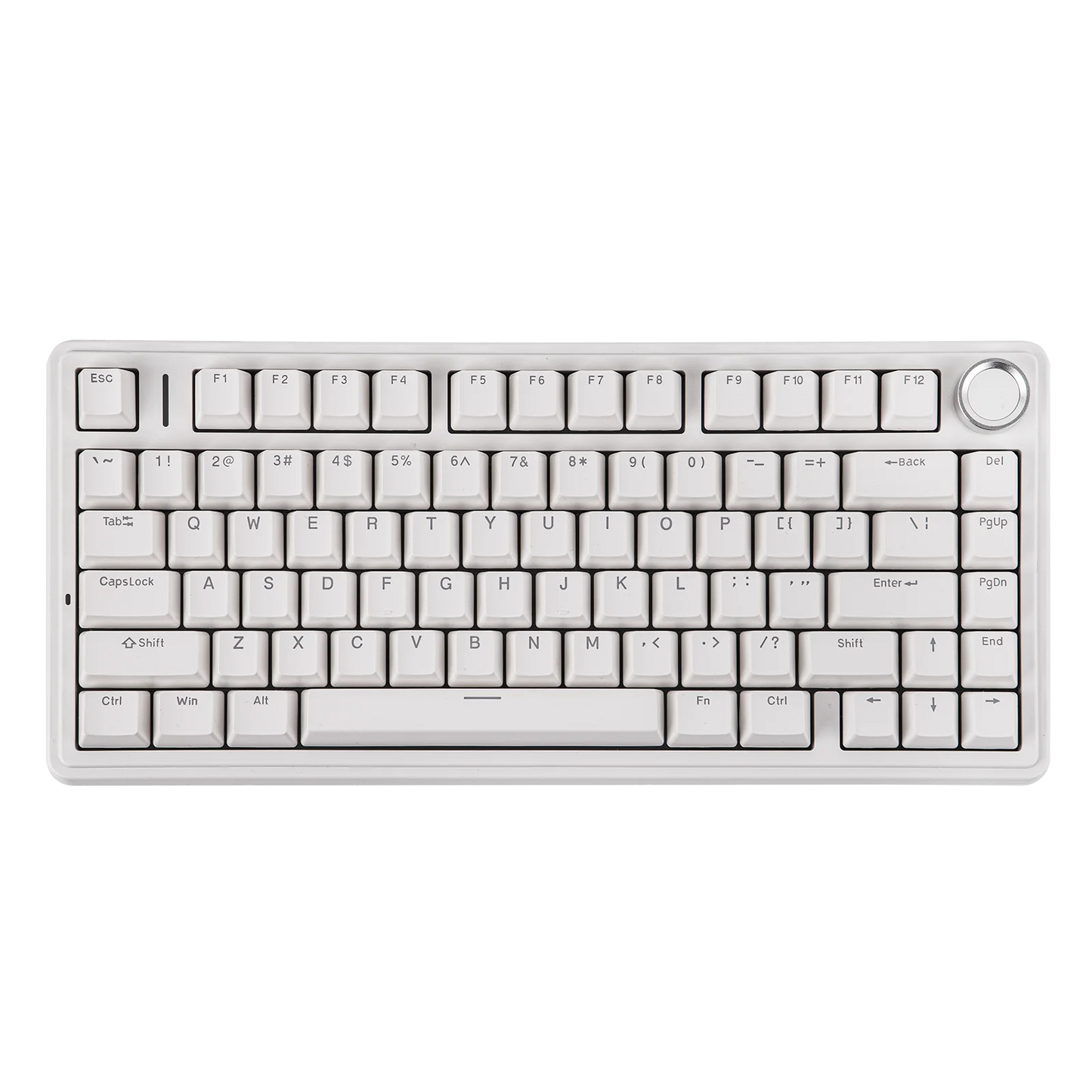 Teclado mecânico EPOMAKER x AULA F75 com fio, 75%, layout ANSI US, gasket, hot-swap, para Mac/WIN/Android, com botão rotativo