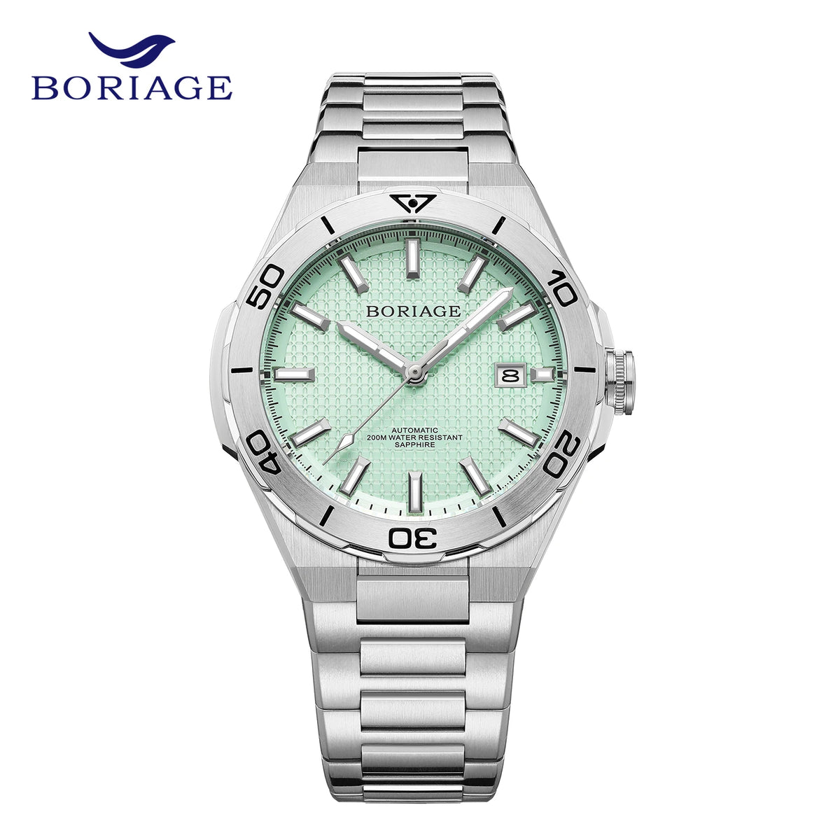 BORIAGE Fully automatic mechanical men's watch BGW9 luminous watch MIYOTA9015 movement 316 stainless steel 200m Water Resistance