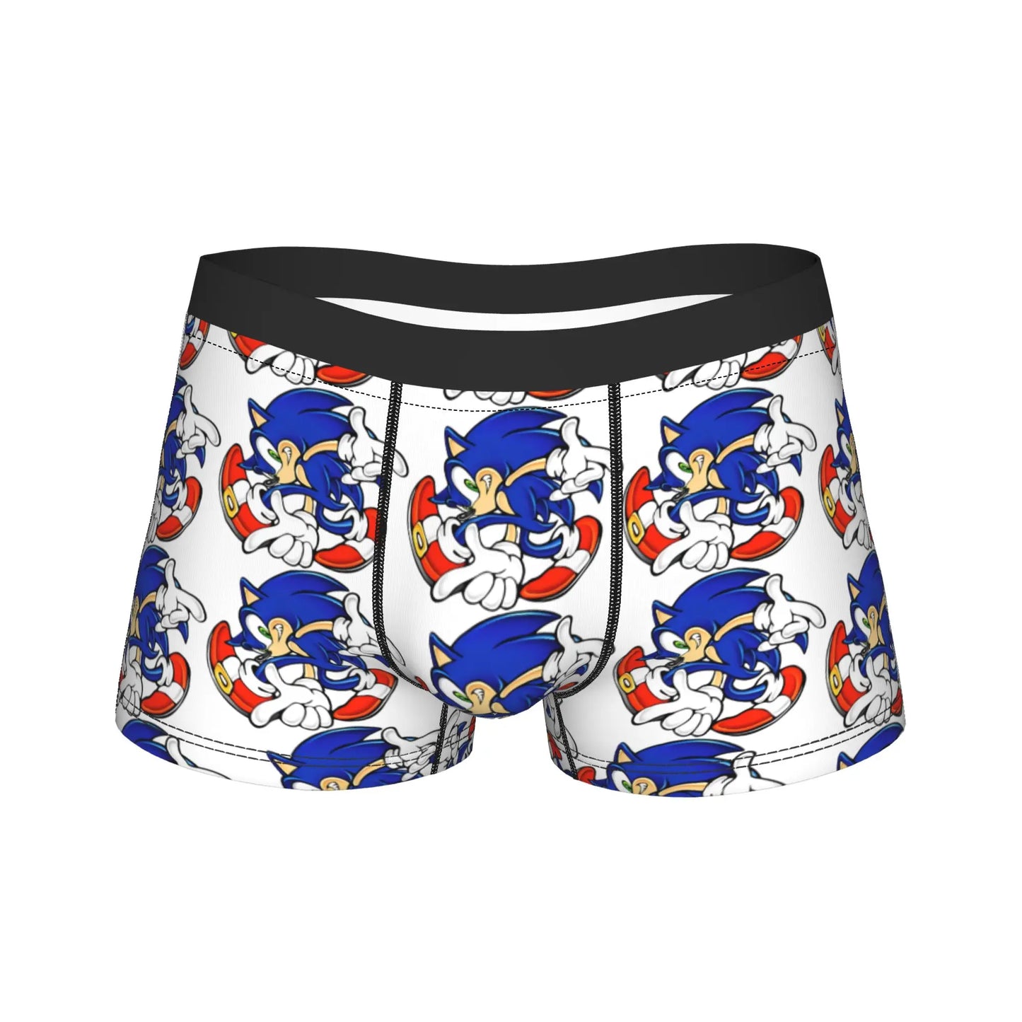 S-Sonic Retro Game Cartoon Underwear Printed Boxershorts Quality Men Panties Elastic Boxer Brief Birthday Present