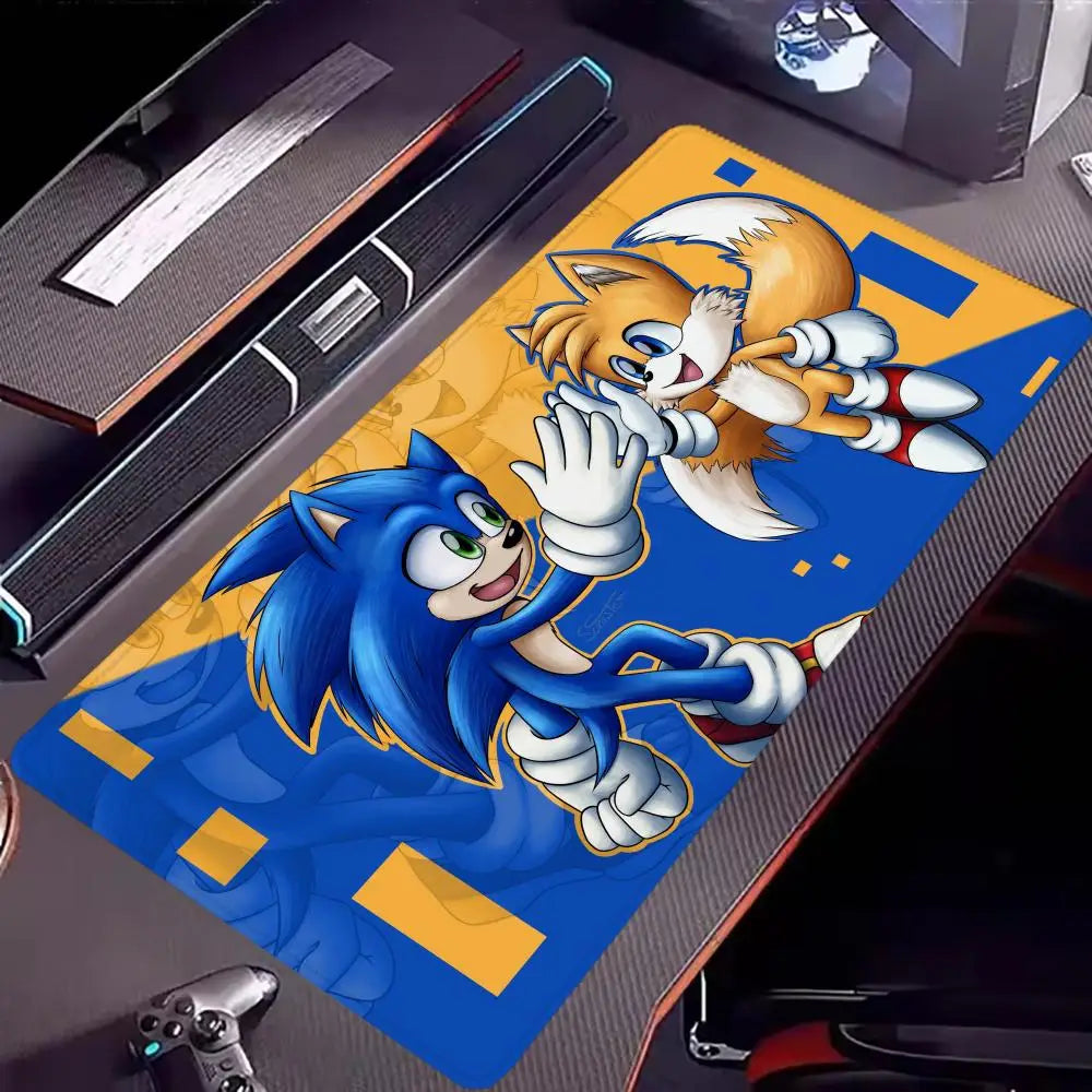 Keyboard Pad Padding Mat Anime Sonic The Hedgehog Mouse Mat Desk Mat With Pad Gaming Accessories Prime Gaming XXL