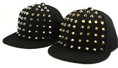 BASEBALL CAPS FOR BOTH Men Women Boys Girls Punk Studded Baseball Hip-Hop Hat Adjustable Snapback Spike Rivet Stud Cap