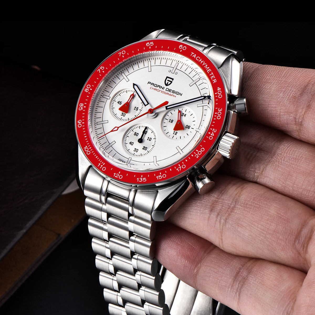 PAGANI DESIGN New men’s watches, luxury quartz watch, speed chronograph, AR sapphire glasses, 100M water-resistant, business watch 2026, EU local shipping