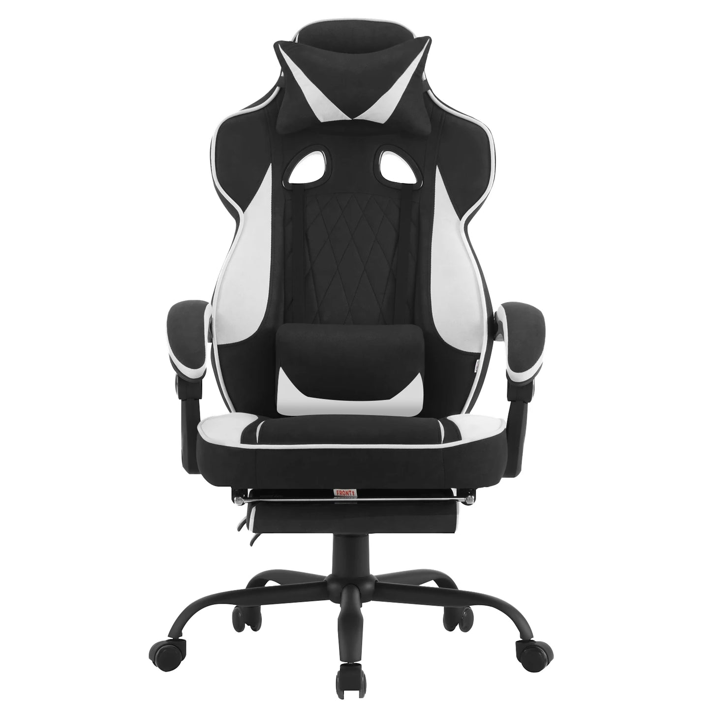 WOLTU Rotatable Computer Armchair Swivel Gaming Chair with Pocket Spring Cushion Ergonomic Office Chair Wide Seat Footrest