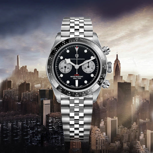 2026 New PAGANI Panda DESIGN Men's Watch Luxury Quartz Speed Sports Chronograph Watch Men AR Sapphire Luminous water lock