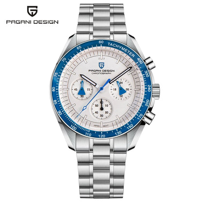 Nuovo orologio da uomo PAGANI DESIGN V6 Moon 2026 Speed Sports, cronografo al quarzo, zaffiro AR e lunetta in ceramica, orologio sicuro