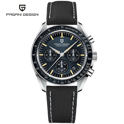PAGANI DESIGN Planetary Series Saturn Light Tan  Quartz Watch Men Speed Chronograph AR Sapphire crystal Wristwatch Men 2026 New