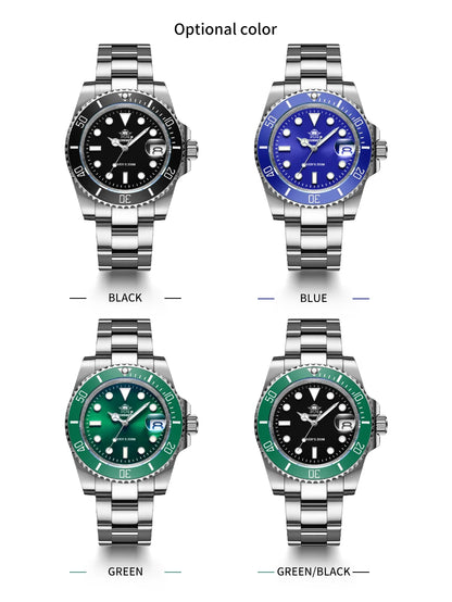 Reloj ADDIESDIVE de acero inoxidable para hombre, estilo business casual europeo y americano, reloj de cuarzo impermeable para deportes al aire libre