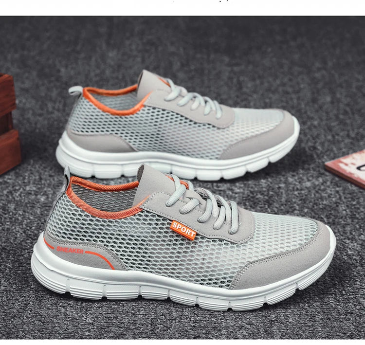 Sapatos aquáticos para homem, respiráveis, para exterior e praia, leves, de secagem rápida, para travessias na água, desporto, campismo e sneakers aquáticos