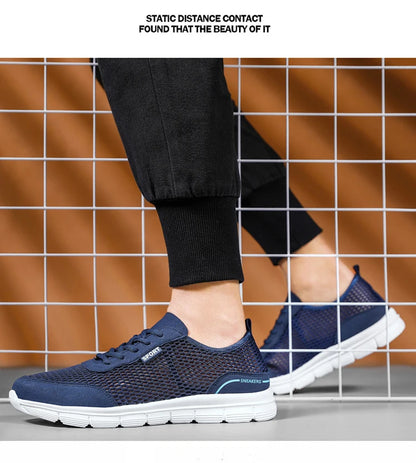 Sapatos aquáticos para homem, respiráveis, para exterior e praia, leves, de secagem rápida, para travessias na água, desporto, campismo e sneakers aquáticos
