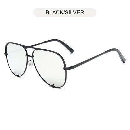 Classic Metal Aviation Sunglasses Women Fashion Alloy Pilot Sun Glasses Men Gradient Black Driving Shades Ladies UV400