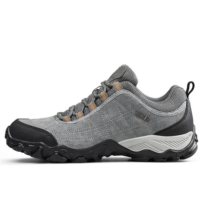 Humtto New Arrival Leather Hiking Shoes Wear-Resistant Outdoor Sport Men Shoes Lace-Up Men's Climbing Trekking Hunting Sneakers