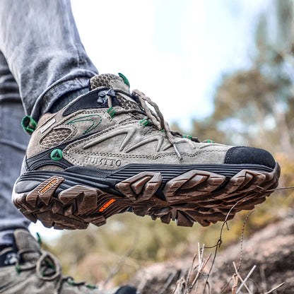 HUMTTO Waterproof Sneakers for Men, Hiking Shoes, Leather Trekking Boots for Women, Camping Hunting Men’s Mountain Tactical Ankle Boots