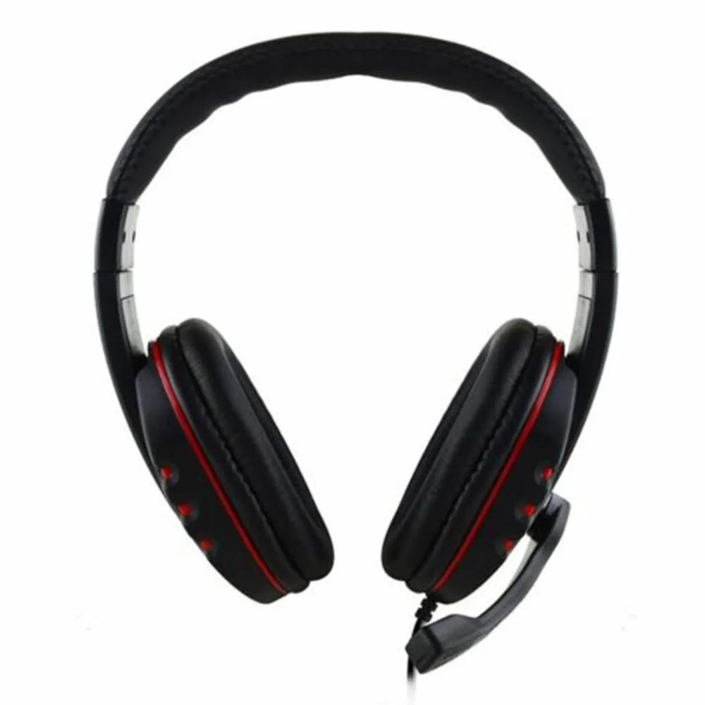 Casque filaire 3,5 mm pour jeux, écouteurs pour musique, compatible avec PS4, PlayStation 4, jeux PC, chat, ordinateur, avec microphone.