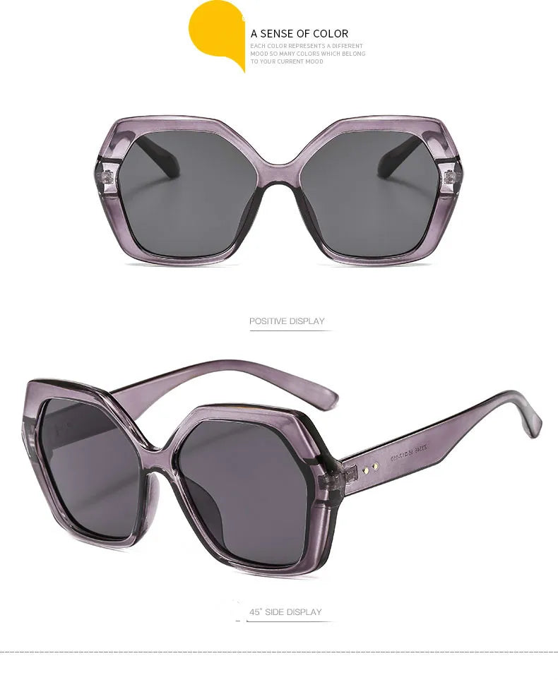 ZENOTTIC Butterfly Sunglasses Women Fashion Design Big Eyewear Shades for Ladies Uv400 Travel Oversize Sun Glasses