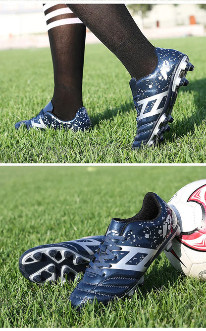 Chaussures de football athlétiques en cuir pour hommes, chaussures de football, entraînement de football, grande taille, haut, match sportif, nouveau