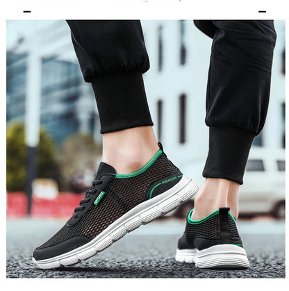 Sapatos aquáticos para homem, respiráveis, para exterior e praia, leves, de secagem rápida, para travessias na água, desporto, campismo e sneakers aquáticos