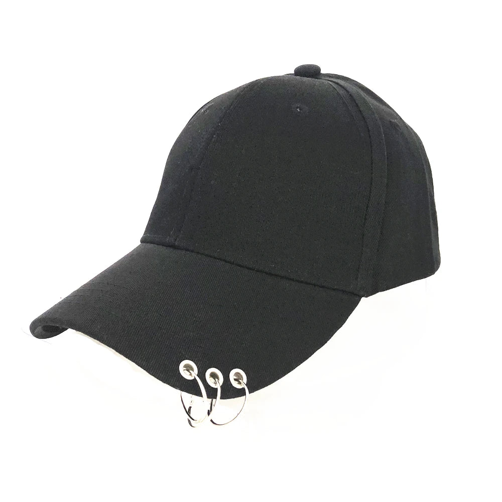 Casquette de baseball ajustable avec anneau, pour les sports de plein air et la protection solaire, pour femmes et hommes, casquette snapback tendance