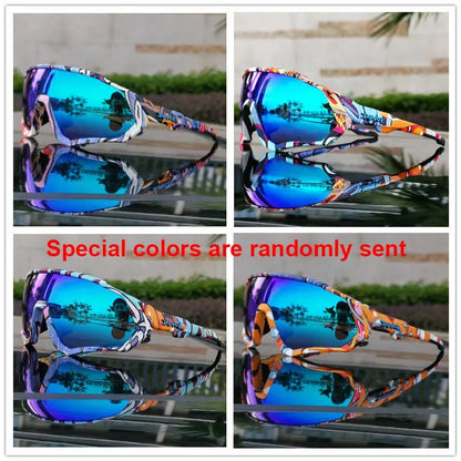 2025 Polarized Sport 5 Lens Cycling Glasses Bike Mtb Sunglasses Men Women Fishing Running Goggles Fashion Safety Bicycle Eyewear