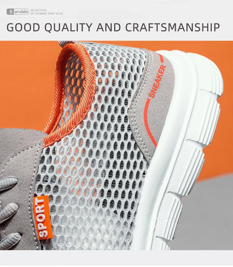 Sapatos aquáticos para homem, respiráveis, para exterior e praia, leves, de secagem rápida, para travessias na água, desporto, campismo e sneakers aquáticos