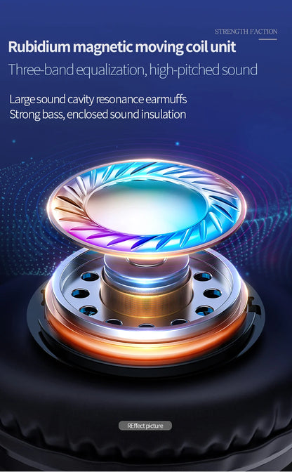 RGB Gaming Headset with Microphone 7.1 Surround HD Sound Stereo Dual 3.5mm USB  Wired Headphone For PS5 PC Laptop Phone