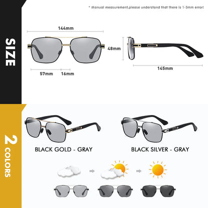 Sluneční brýle CoolPandas, polarizované, pro muže i ženy, fotochromatické, ochrana UV400, sluneční brýle na řízení, unisex, chameleonové skla