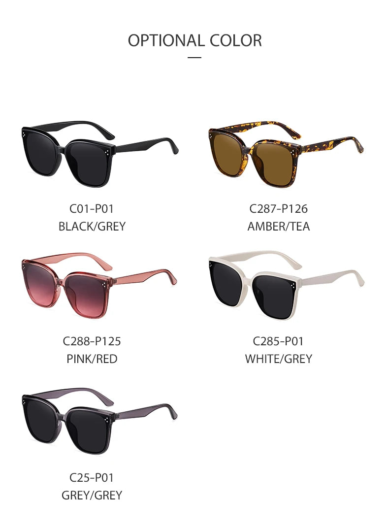 GM Korea Brand Design GENTLE Sluneční brýle pro ženy a muže z acetátu, špičková kvalita, oblíbené sluneční brýle s originálním pouzdrem S6305