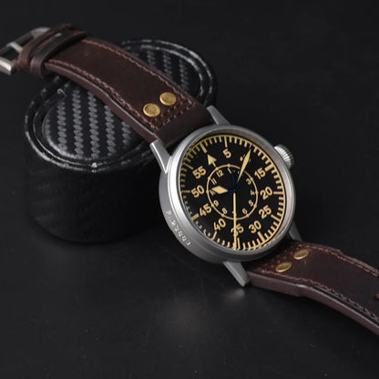 Hruodland 2025 New Pilot Men's Automatic Mechanical Watch Pt5000 Sapphire Luminous C3 Stainless Steel Waterproof 10Bar reloj hom