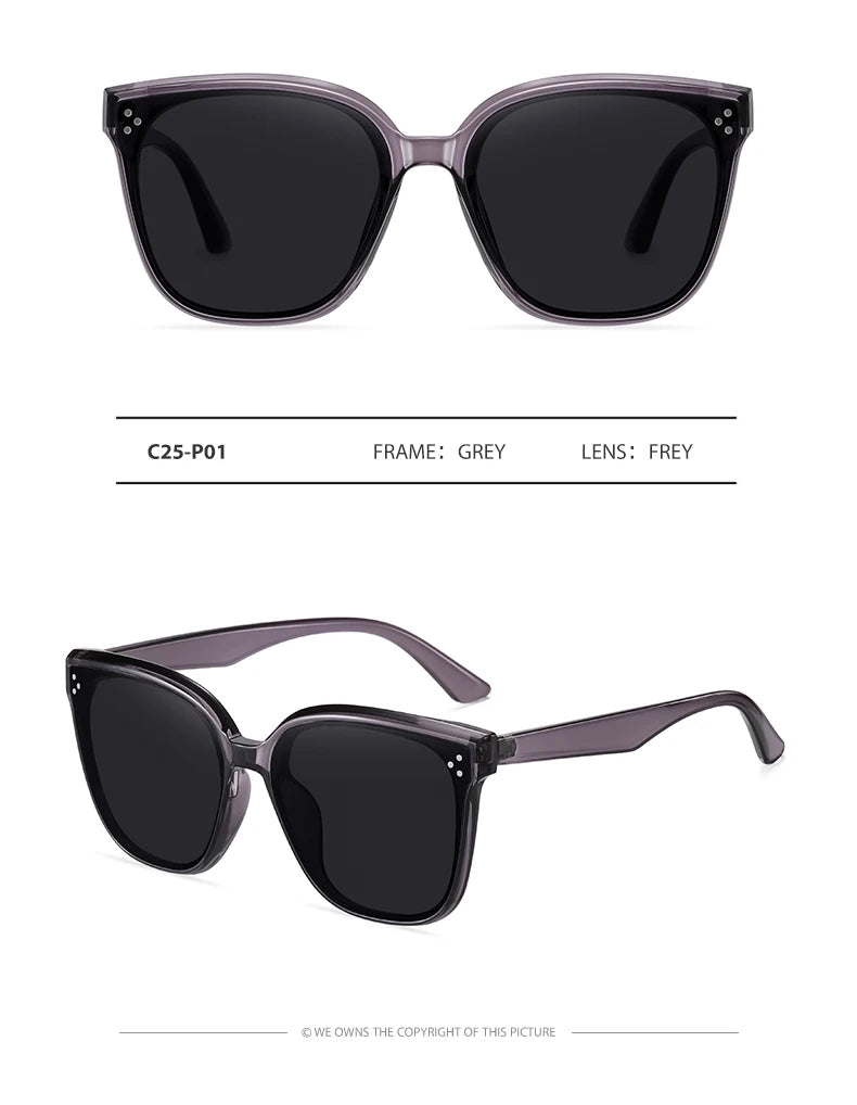 GM Korea Brand Design GENTLE Sluneční brýle pro ženy a muže z acetátu, špičková kvalita, oblíbené sluneční brýle s originálním pouzdrem S6305