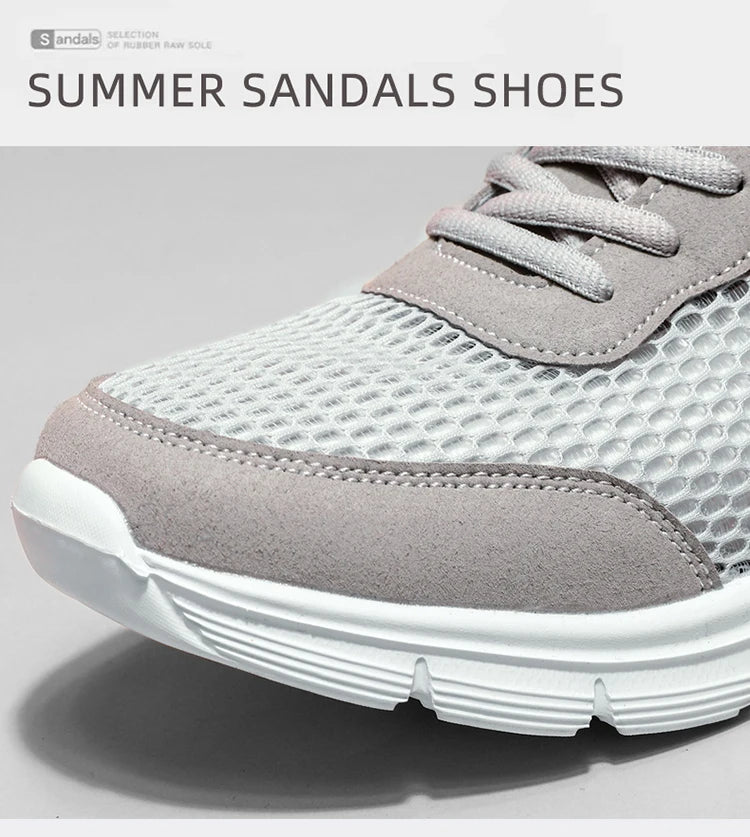 Sapatos aquáticos para homem, respiráveis, para exterior e praia, leves, de secagem rápida, para travessias na água, desporto, campismo e sneakers aquáticos