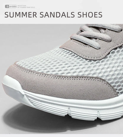 Sapatos aquáticos para homem, respiráveis, para exterior e praia, leves, de secagem rápida, para travessias na água, desporto, campismo e sneakers aquáticos