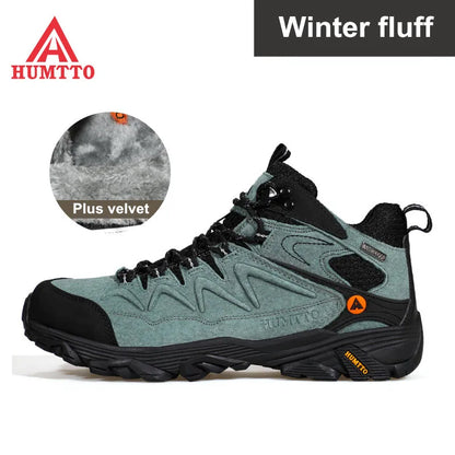 HUMTTO Waterproof Sneakers for Men, Hiking Shoes, Leather Trekking Boots for Women, Camping Hunting Men’s Mountain Tactical Ankle Boots