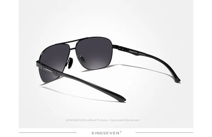 KINGSEVEN Nuovi occhiali da sole da uomo in alluminio, alla moda, da viaggio e da guida, occhiali da uomo Oculos con fascia, modello N7188
