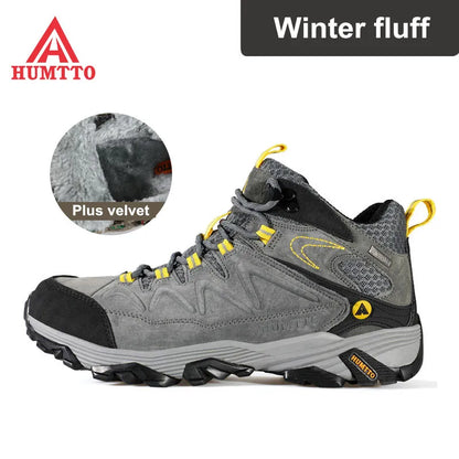 HUMTTO Waterproof Sneakers for Men, Hiking Shoes, Leather Trekking Boots for Women, Camping Hunting Men’s Mountain Tactical Ankle Boots