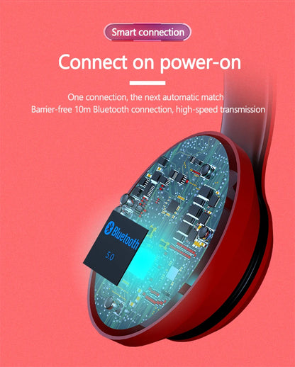 Lenovo HD200 kabellose Bluetooth-Over-Ear-Kopfhörer – geräuschunterdrückendes HiFi-Stereo-Gaming-Headset mit Mikrofon