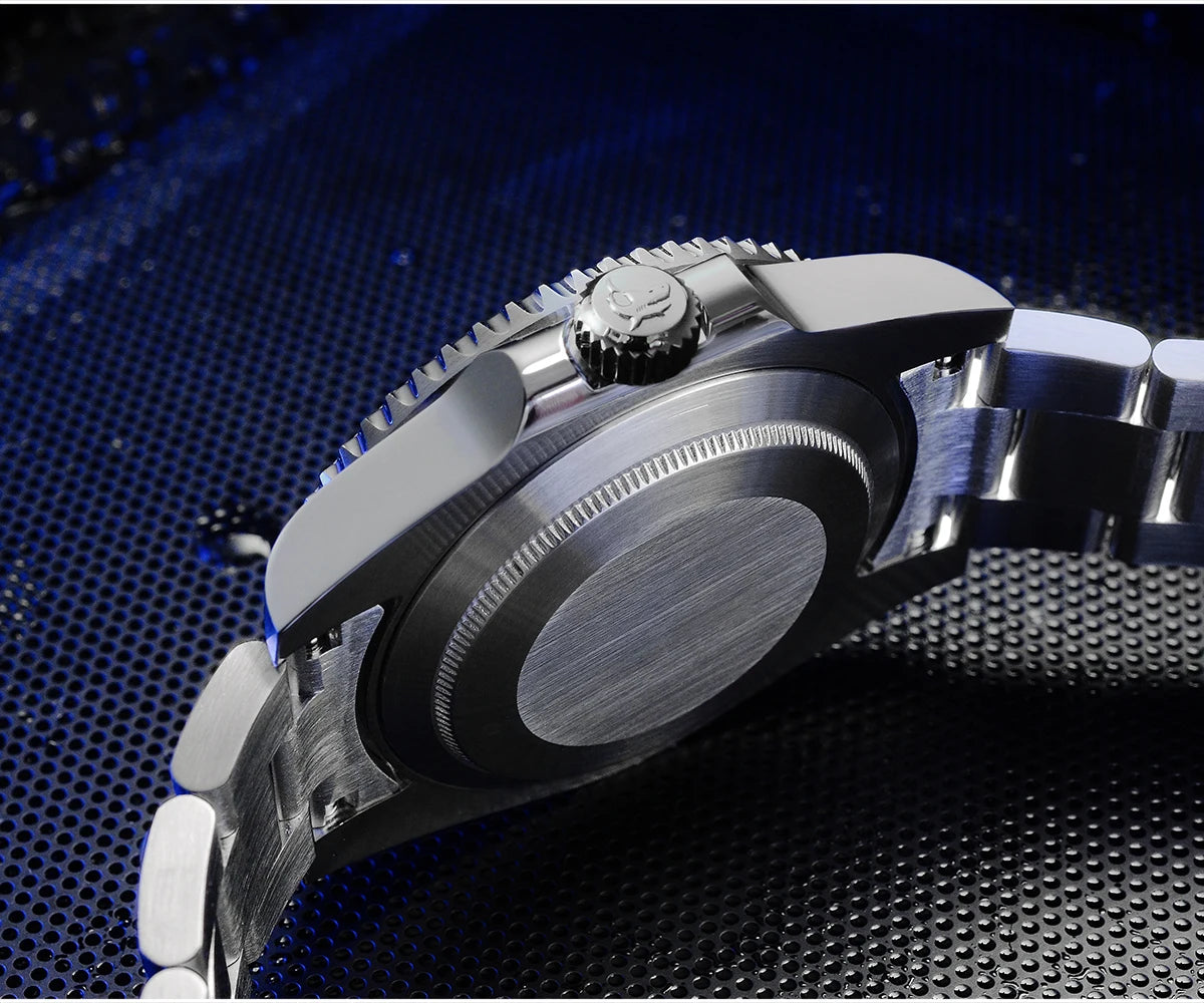 San Martin Luxury GMT Hangzhou 6460 Men's Automatic Mechanical Watch Business Sports Waterproof 200m Sapphire Full Luminous SN0016