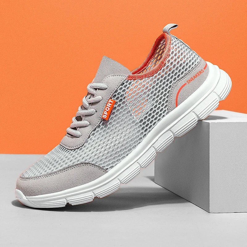 Sapatos aquáticos para homem, respiráveis, para exterior e praia, leves, de secagem rápida, para travessias na água, desporto, campismo e sneakers aquáticos
